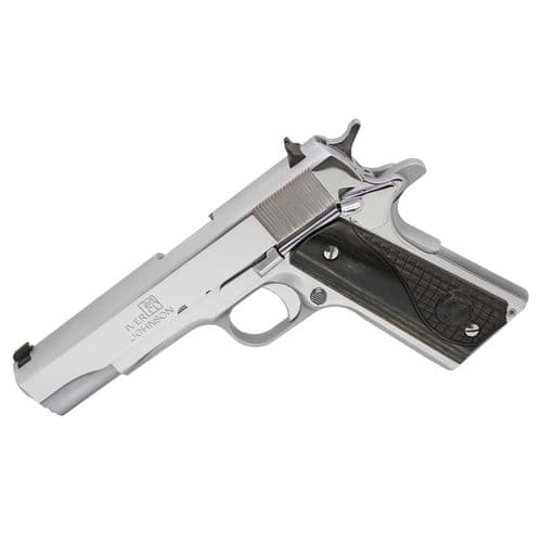 Iver Johnson Arms 1911 A1 Government 70 Series 38 Super 9+1 5" Barrel, Steel Frame w/Beavertail, Serrated Steel Slide, Includes One Magazine, Gun Lock, & Lockable Gun Case -191138CHRW Iver Johnson Arms 1911 A1 Government 70 Series 38 Super 9+1 5" Barrel, Steel Frame w/Beavertail, Serrated Steel Slide, Includes One Magazine, Gun Lock, & Lockable Gun Case -191138CHRW
