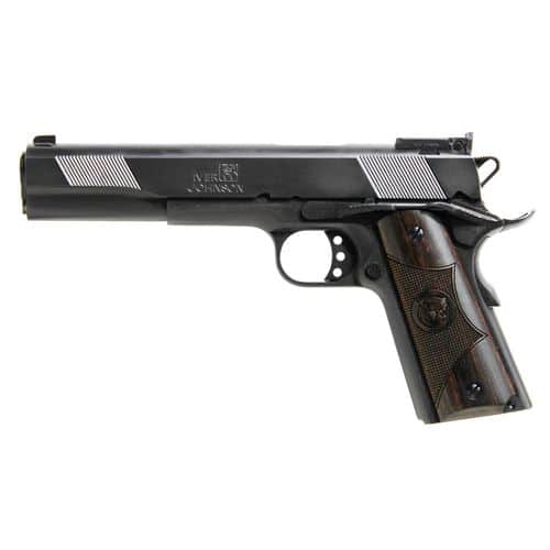 Iver Johnson Arms EAGLEXL45 1911 Eagle XL 45 ACP 6" 8+1 Matte Blued Long Slide Diamondwood Walnut w/Logo Grip Adjustable Sights Iver Johnson Arms EAGLEXL45 1911 Eagle XL 45 ACP 6" 8+1 Matte Blued Long Slide Diamondwood Walnut w/Logo Grip Adjustable Sights