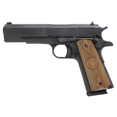 Iver Johnson Arms 1911A1 1911 A1 Government 70 Series 45 ACP 5" 8+1 Blued Steel Frame & Slide with Walnut Grip Iver Johnson Arms 1911A1 1911 A1 Government 70 Series 45 ACP 5" 8+1 Blued Steel Frame & Slide with Walnut Grip