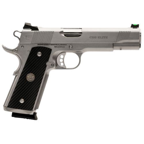 Wilson Combat CQBEFS45SS 1911 CQB Elite 45 ACP 5" 8+1 Overall Stainless Steel with Black G10 Starburst Grip Wilson Combat CQBEFS45SS 1911 CQB Elite 45 ACP 5" 8+1 Overall Stainless Steel with Black G10 Starburst Grip