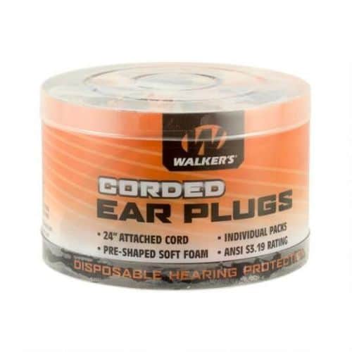 Walker's GSM-Walker Products T Corded Hearing Plug 50 count Container Walker's GSM-Walker Products T Corded Hearing Plug 50 count Container