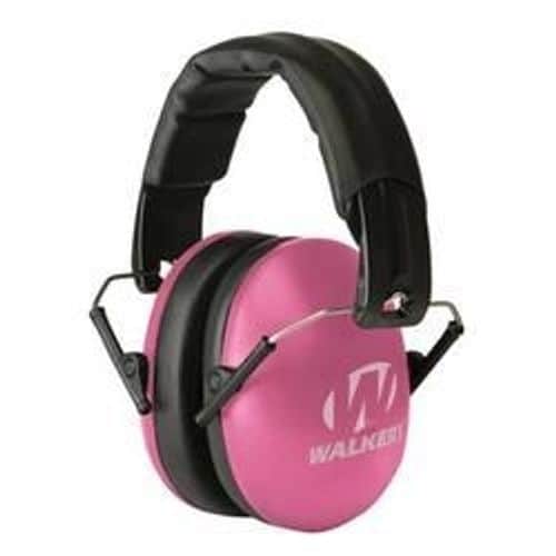 Walker's Game Ear GWP-YWFM2-PNK Passive Women & Kids Folding Earmuff 27 dB Pink Walker's Game Ear GWP-YWFM2-PNK Passive Women & Kids Folding Earmuff 27 dB Pink