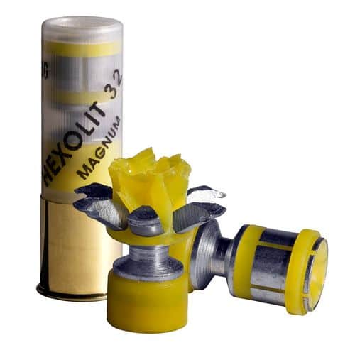 DDupleks USA 12H32 Broadhead Hexolit 32 12 Gauge 2.75" 1 1/8 oz Slug Shot 5 Per Box DDupleks USA 12H32 Broadhead Hexolit 32 12 Gauge 2.75" 1 1/8 oz Slug Shot 5 Per Box