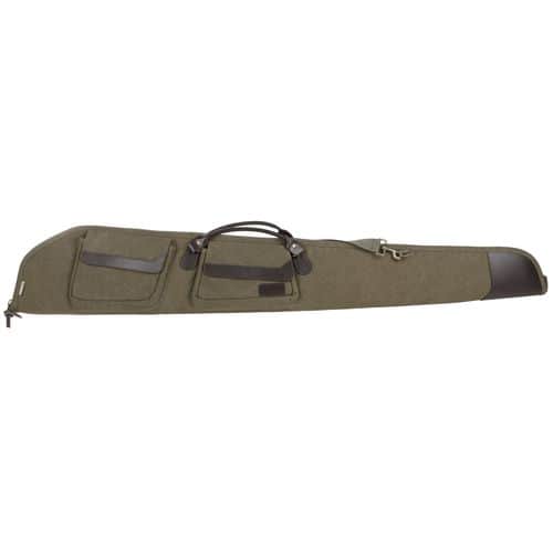 Allen Heritage 54352 North Platte Gun Care 52" Olive Cotton Canvas with Leather Trim & Brushed Tricot Lining Allen Heritage 54352 North Platte Gun Care 52" Olive Cotton Canvas with Leather Trim & Brushed Tricot Lining