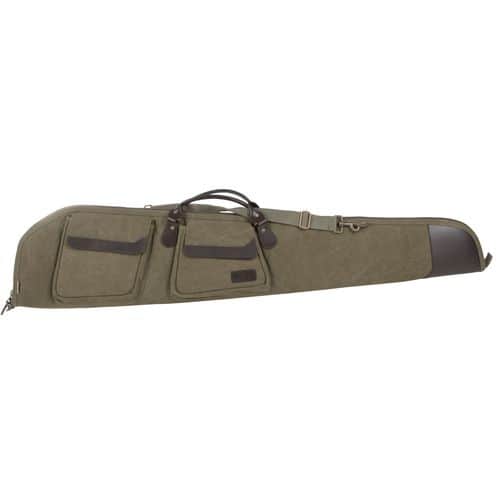 Allen Heritage 54148 North Platte Gun Care 48" Olive Cotton Canvas with Leather Trim & Brushed Tricot Lining Allen Heritage 54148 North Platte Gun Care 48" Olive Cotton Canvas with Leather Trim & Brushed Tricot Lining