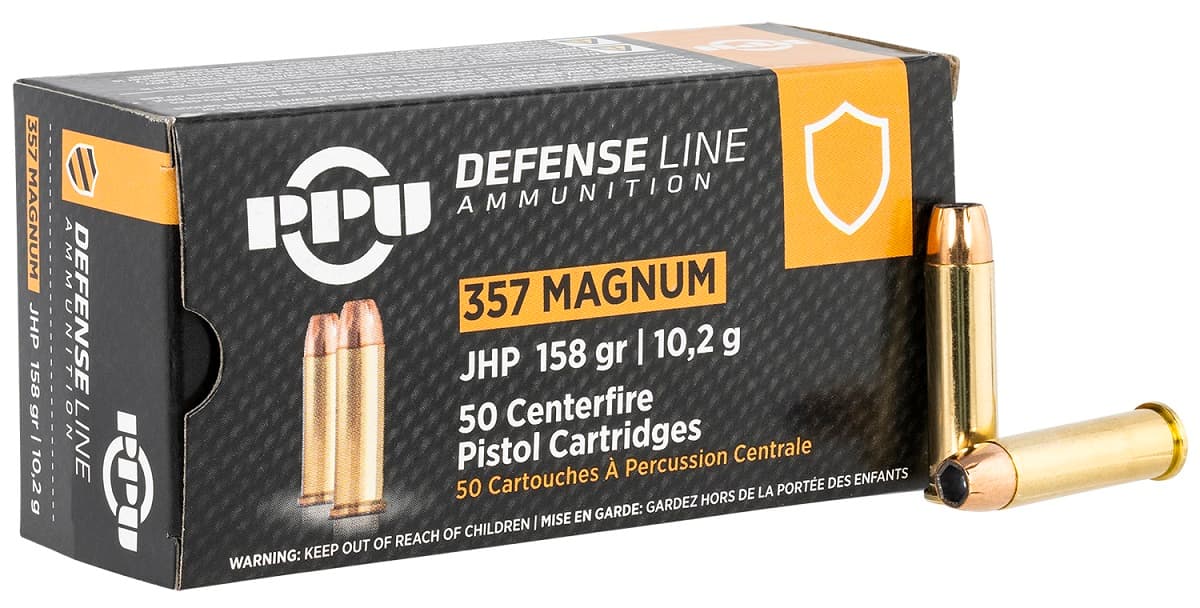 PPU Defense 357 Mag 158 gr Jacket Hollow Point - PPD357 PPU Defense 357 Mag 158 gr Jacket Hollow Point - PPD357