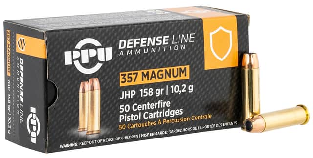 PPU Defense 357 Mag 158 gr Jacket Hollow Point - PPD357 PPU Defense 357 Mag 158 gr Jacket Hollow Point - PPD357