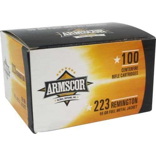 Armscor 50447 Rifle 223 Rem 55 gr Full Metal Jacket (FMJ) 100 Bx/ 12 Cs Armscor 50447 Rifle 223 Rem 55 gr Full Metal Jacket (FMJ) 100 Bx/ 12 Cs