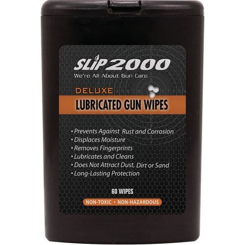SLIP 2000 60614 Deluxe Lubricated Gun Wipes 60 Count SLIP 2000 60614 Deluxe Lubricated Gun Wipes 60 Count