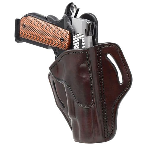 1791 Gunleather BH1SBRR BH1 OWB Size 01 Signature Brown Leather Belt Slide Fits 4-5" 1911 Right Hand 1791 Gunleather BH1SBRR BH1 OWB Size 01 Signature Brown Leather Belt Slide Fits 4-5" 1911 Right Hand