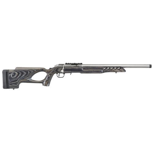 Ruger 8366 American Rimfire Target 22 LR 18" 10+1 Satin Stainless Fixed Thumbhole Stock Threaded Barrel Ruger 8366 American Rimfire Target 22 LR 18" 10+1 Satin Stainless Fixed Thumbhole Stock Threaded Barrel