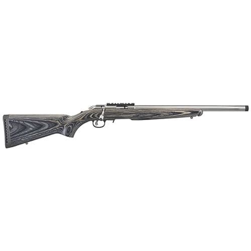 Ruger American Rimfire Target Bolt 22 Winchester Magnum Rimfire (WMR) 18" 9+1 Laminate Black Stk Stainless Steel 2 Ruger American Rimfire Target Bolt 22 Winchester Magnum Rimfire (WMR) 18" 9+1 Laminate Black Stk Stainless Steel 2