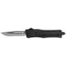 CobraTec Knives SBCTK1SDS CTK-1 Small 2.75" OTF Drop Point Part Serrated D2 Steel Blade/Black Aluminum Handle CobraTec Knives SBCTK1SDS CTK-1 Small 2.75" OTF Drop Point Part Serrated D2 Steel Blade/Black Aluminum Handle