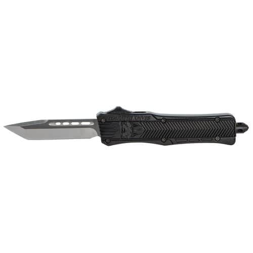 CobraTec Knives SBCTK1STNS CTK-1 Small 2.75" OTF Tanto Plain Black D2 Steel Blade/Black Aluminum Handle Features Glass Breaker Includes Pocket Clip CobraTec Knives SBCTK1STNS CTK-1 Small 2.75" OTF Tanto Plain Black D2 Steel Blade/Black Aluminum Handle Features Glass Breaker Includes Pocket Clip