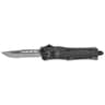 CobraTec Knives SSWCTK1SDS CTK-1 Small 2.75" OTF Part Serrated D2 Steel Blade/Stonewashed Black Aluminum Handle CobraTec Knives SSWCTK1SDS CTK-1 Small 2.75" OTF Part Serrated D2 Steel Blade/Stonewashed Black Aluminum Handle