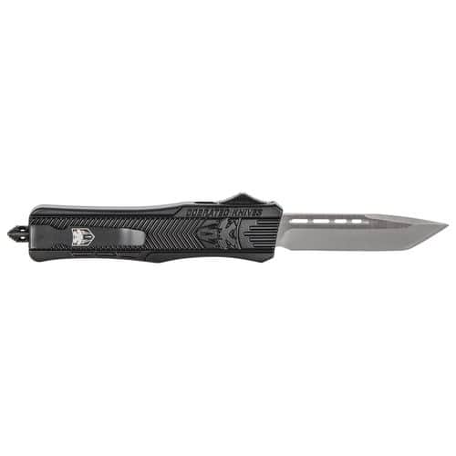 CobraTec Knives MBSTK1MTNS CTK-1 Medium 3" OTF Tanto Plain D2 Steel Blade/Black Aluminum Handle Features Glass Breaker Includes Pocket Clip CobraTec Knives MBSTK1MTNS CTK-1 Medium 3" OTF Tanto Plain D2 Steel Blade/Black Aluminum Handle Features Glass Breaker Includes Pocket Clip