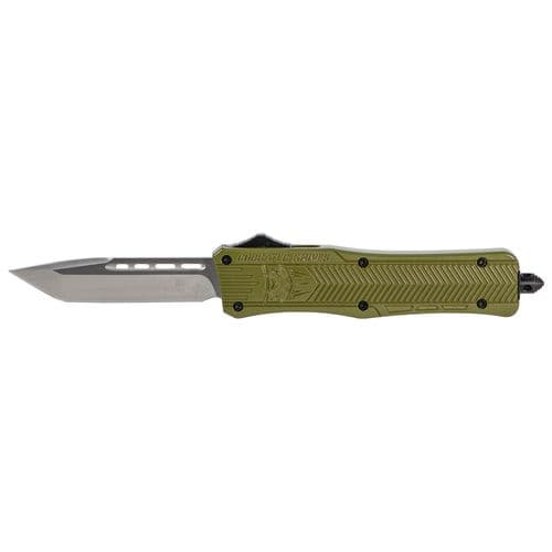 CobraTec Knives MODCTK1MTNS CTK-1 Medium 3" OTF Tanto Plain D2 Steel Blade/OD Green Aluminum Handle Features Glass Breaker Includes Pocket Clip CobraTec Knives MODCTK1MTNS CTK-1 Medium 3" OTF Tanto Plain D2 Steel Blade/OD Green Aluminum Handle Features Glass Breaker Includes Pocket Clip