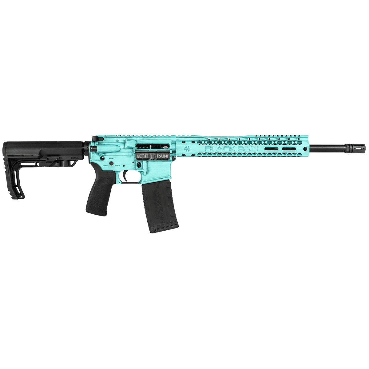 Black Rain Spec15 SSP 5.56 Tiffany Blue Semi Automatic Rifle AR-15 Black Rain Spec15 SSP 5.56 Tiffany Blue Semi Automatic Rifle AR-15