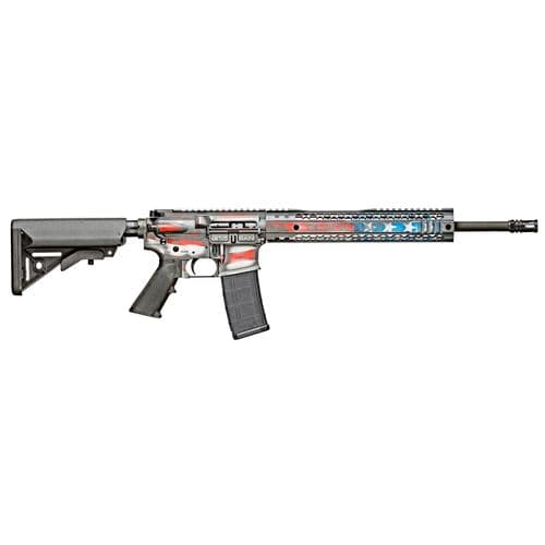 Black Rain BROPATRIOTAMERICA Patriot 5.56x45mm NATO 16" 30+1 Black Nitride American Flag Cerakote Enhanced G.I. Sopmod Stock Black Rain BROPATRIOTAMERICA Patriot 5.56x45mm NATO 16" 30+1 Black Nitride American Flag Cerakote Enhanced G.I. Sopmod Stock