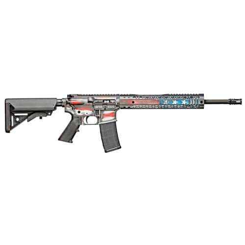 Black Rain BROPATRIOTAMERICA Patriot 5.56x45mm NATO 16" 30+1 Black Nitride American Flag Cerakote Enhanced G.I. Sopmod Stock Black Rain BROPATRIOTAMERICA Patriot 5.56x45mm NATO 16" 30+1 Black Nitride American Flag Cerakote Enhanced G.I. Sopmod Stock