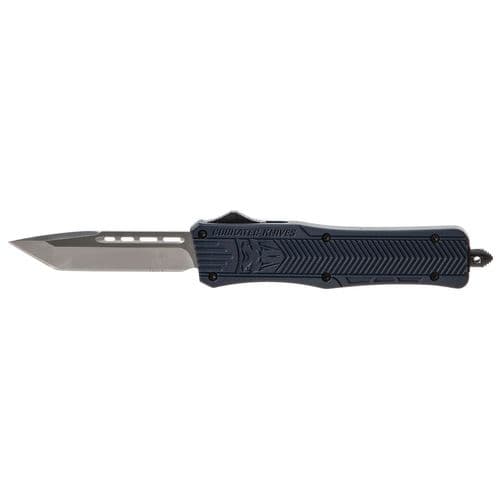 CobraTec Knives MNYCTK1MTNS CTK-1 Medium 3" OTF Tanto Plain D2 Steel Blade/NYPD Blue Aluminum Handle Features Glass Breaker Includes Pocket Clip CobraTec Knives MNYCTK1MTNS CTK-1 Medium 3" OTF Tanto Plain D2 Steel Blade/NYPD Blue Aluminum Handle Features Glass Breaker Includes Pocket Clip