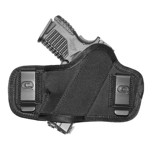Crossfire Shooting Gear CRFCLPONSA1C3 Clip-On Black 1680D Ballistic Nylon OWB 3-3.5" Compact Ambi Hand Crossfire Shooting Gear CRFCLPONSA1C3 Clip-On Black 1680D Ballistic Nylon OWB 3-3.5" Compact Ambi Hand