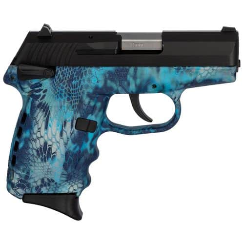 SCCY Industries CPX1CBKP CPX-1 Carbon 9mm Luger 3.10" 10+1 Black Stainless Steel Slide Kryptek Pontus Polymer Grip SCCY Industries CPX1CBKP CPX-1 Carbon 9mm Luger 3.10" 10+1 Black Stainless Steel Slide Kryptek Pontus Polymer Grip