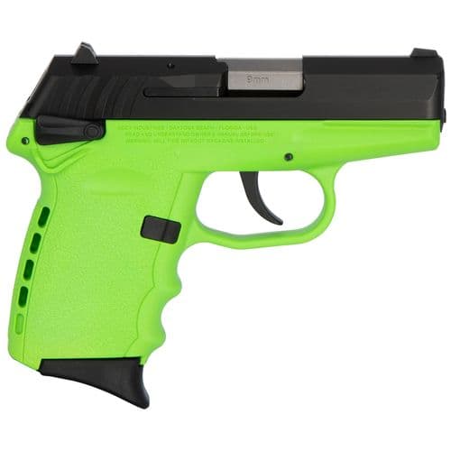 SCCY Industries CPX1CBLG CPX-1 Carbon 9mm Luger 3.10" 10+1 Black Stainless Steel Slide Lime Polymer Grip SCCY Industries CPX1CBLG CPX-1 Carbon 9mm Luger 3.10" 10+1 Black Stainless Steel Slide Lime Polymer Grip