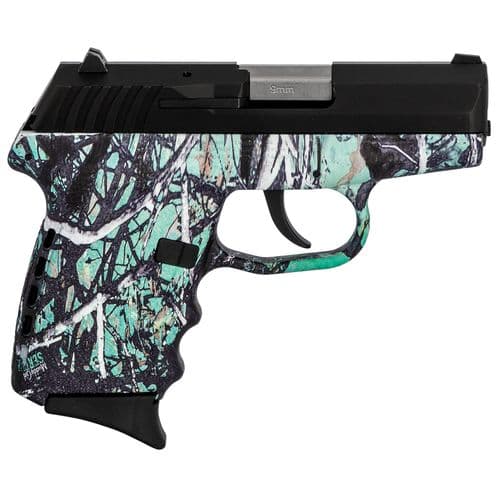 SCCY Industries CPX2CBMS CPX-2 Carbon 9mm Luger 3.10" 10+1 Black Stainless Steel Slide Muddy Girl Serenity Polymer Grip No Manual Safety SCCY Industries CPX2CBMS CPX-2 Carbon 9mm Luger 3.10" 10+1 Black Stainless Steel Slide Muddy Girl Serenity Polymer Grip No Manual Safety