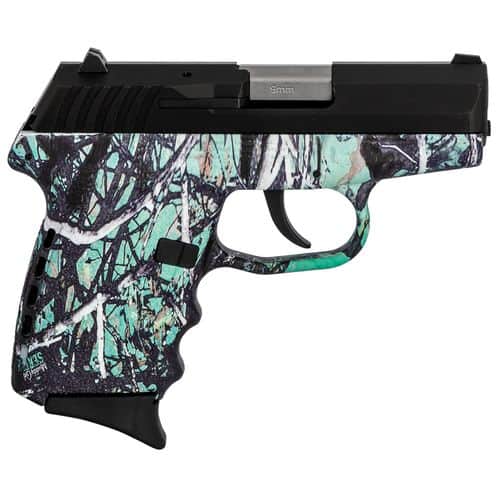 SCCY Industries CPX2CBMS CPX-2 Carbon 9mm Luger 3.10" 10+1 Black Stainless Steel Slide Muddy Girl Serenity Polymer Grip No Manual Safety SCCY Industries CPX2CBMS CPX-2 Carbon 9mm Luger 3.10" 10+1 Black Stainless Steel Slide Muddy Girl Serenity Polymer Grip No Manual Safety