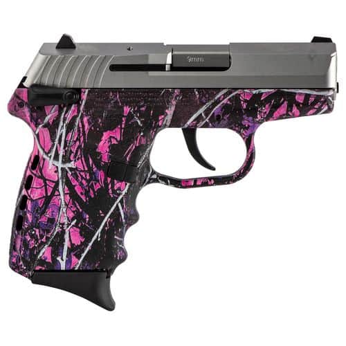 SCCY Industries CPX1TTMG CPX-1 Carbon 9mm Luger 3.10" 10+1 Stainless Steel Slide Muddy Girl Polymer Grip SCCY Industries CPX1TTMG CPX-1 Carbon 9mm Luger 3.10" 10+1 Stainless Steel Slide Muddy Girl Polymer Grip