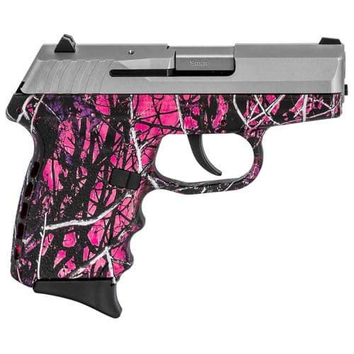 SCCY Industries CPX2TTMG CPX-2 Carbon 9mm Luger 3.10" 10+1 Stainless Steel Slide Muddy Girl Polymer Grip No Manual Safety SCCY Industries CPX2TTMG CPX-2 Carbon 9mm Luger 3.10" 10+1 Stainless Steel Slide Muddy Girl Polymer Grip No Manual Safety