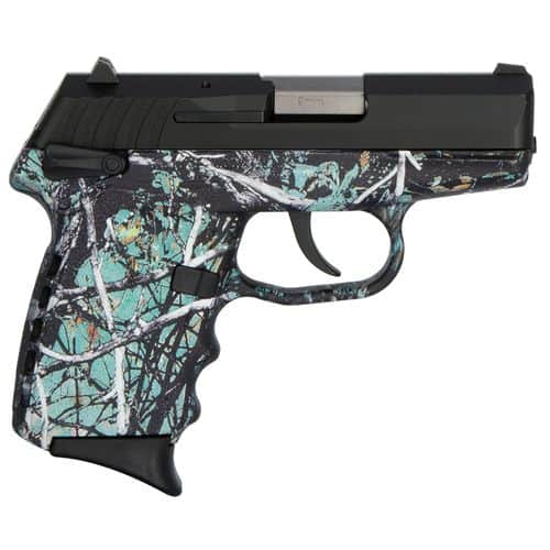 SCCY Industries CPX1CBMS CPX-1 Carbon 9mm Luger 3.10" 10+1 Black Stainless Steel Slide Muddy Girl Serenity Polymer Grip SCCY Industries CPX1CBMS CPX-1 Carbon 9mm Luger 3.10" 10+1 Black Stainless Steel Slide Muddy Girl Serenity Polymer Grip