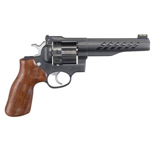Ruger 5065 Super GP100 357 Mag 8rd 5.50" Matte Black PVD Stainless Steel Hogue Hardwood Grip Ruger 5065 Super GP100 357 Mag 8rd 5.50" Matte Black PVD Stainless Steel Hogue Hardwood Grip
