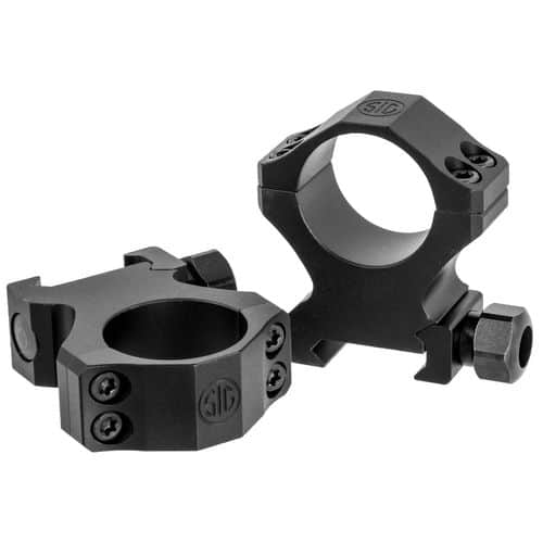 Sig Sauer Electro-Optics SOA10021 Alpha1 Hunting Scope Ring Set Weaver High 1" Black Powder Coated Aluminum Sig Sauer Electro-Optics SOA10021 Alpha1 Hunting Scope Ring Set Weaver High 1" Black Powder Coated Aluminum
