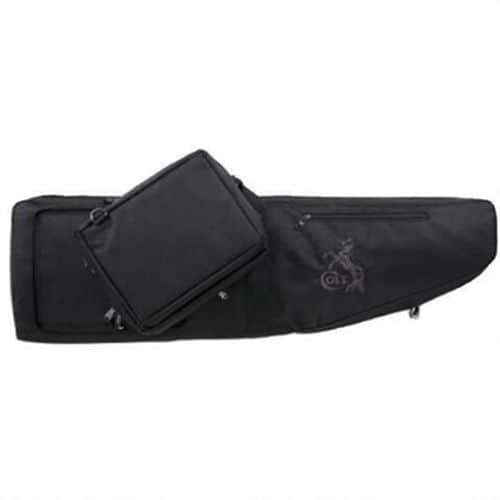 Bulldog Cases Colt Logo Elite Double Tactical Rifle Case with Detachable Pouch 43" Shoulder Strap Nylon Black CLT30-43 Bulldog Cases Colt Logo Elite Double Tactical Rifle Case with Detachable Pouch 43" Shoulder Strap Nylon Black CLT30-43