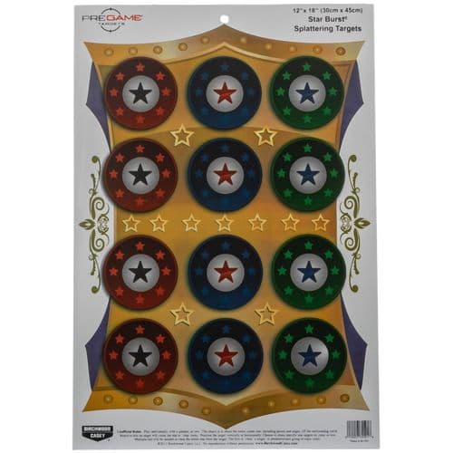 Birchwood Casey 35591 Pregame Star Burst Hanging Paper Target 12" x 18" 100 Per Pack Birchwood Casey 35591 Pregame Star Burst Hanging Paper Target 12" x 18" 100 Per Pack