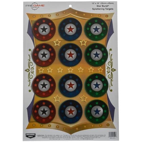 Birchwood Casey 35591 Pregame Star Burst Hanging Paper Target 12" x 18" 100 Per Pack Birchwood Casey 35591 Pregame Star Burst Hanging Paper Target 12" x 18" 100 Per Pack