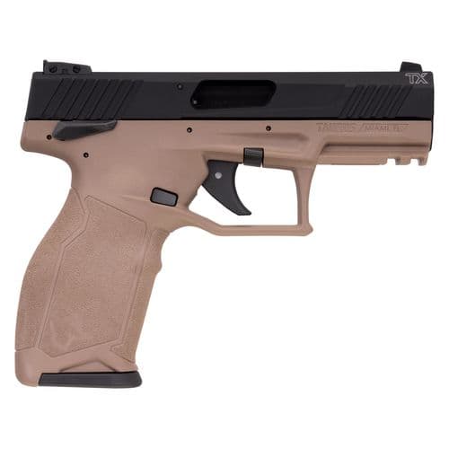 Taurus 1-TX22141F TX22 22 LR 4.10" TB 16+1 Flat Dark Earth Frame w/Rail Black Anodized Aluminum Slide Flat Dark Earth Polymer Grip Taurus 1-TX22141F TX22 22 LR 4.10" TB 16+1 Flat Dark Earth Frame w/Rail Black Anodized Aluminum Slide Flat Dark Earth Polymer Grip