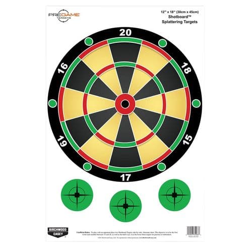 Birchwood Casey 35583 Pregame Dart Board Hanging Paper Target 12" x 18" 100 Per Pack Birchwood Casey 35583 Pregame Dart Board Hanging Paper Target 12" x 18" 100 Per Pack