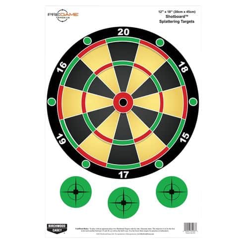 Birchwood Casey 35583 Pregame Dart Board Hanging Paper Target 12" x 18" 100 Per Pack Birchwood Casey 35583 Pregame Dart Board Hanging Paper Target 12" x 18" 100 Per Pack