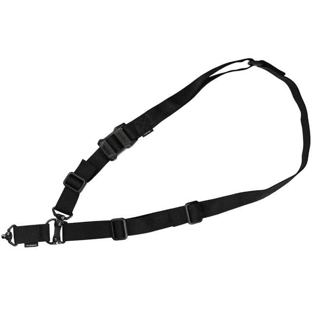Magpul MAG953-BLK MS4 QDM Sling made of Black Nylon Webbing with 1.25" W, Adjustable One-Two Point Design & Swivels for AR Platforms Magpul MAG953-BLK MS4 QDM Sling made of Black Nylon Webbing with 1.25" W, Adjustable One-Two Point Design & Swivels for AR Platforms