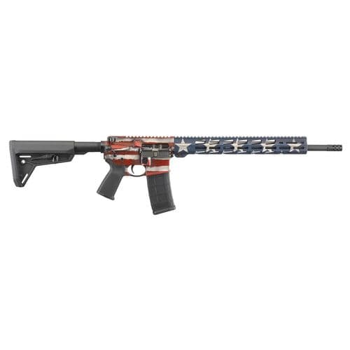 Ruger 8538 AR-556 MPR 5.56x45mm NATO 18" 30+1 American Flag Cerakote Adj Magpul MOE SL Stock Ruger 8538 AR-556 MPR 5.56x45mm NATO 18" 30+1 American Flag Cerakote Adj Magpul MOE SL Stock