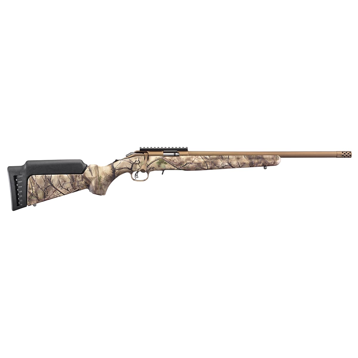 Ruger 8374 American Rimfire Full Size 17 HMR 9+1 18" Bronze Cerakote Threaded Barrel Ruger 8374 American Rimfire Full Size 17 HMR 9+1 18" Bronze Cerakote Threaded Barrel