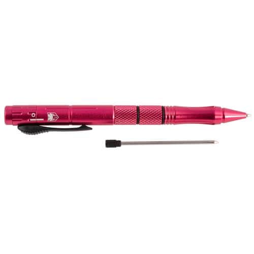 CobraTec Knives PKOTFP Tactical Pen 1.75" OTF Plain Stainless Steel Blade/Pink Aluminum Handle CobraTec Knives PKOTFP Tactical Pen 1.75" OTF Plain Stainless Steel Blade/Pink Aluminum Handle