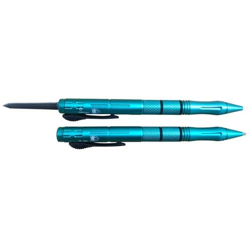 CobraTec Knives TBOTFP Tactical Pen 1.75" OTF Plain Stainless Steel Blade/Tiffany Blue Aluminum CobraTec Knives TBOTFP Tactical Pen 1.75" OTF Plain Stainless Steel Blade/Tiffany Blue Aluminum