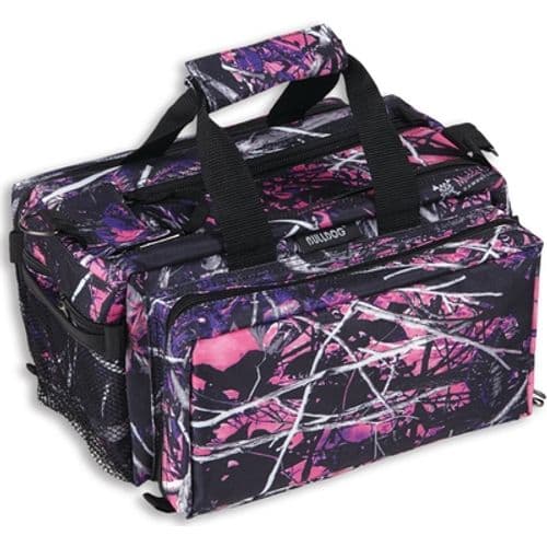 Bulldog BD910MDG Deluxe Range Bag Water Resistant Muddy Girl Nylon with Adjustable Strap, Removeable Divider, Storage Pockets & Deluxe Padding 13" x 7" x 7" Interior Dimensions Bulldog BD910MDG Deluxe Range Bag Water Resistant Muddy Girl Nylon with Adjustable Strap, Removeable Divider, Storage Pockets & Deluxe Padding 13" x 7" x 7" Interior Dimensions