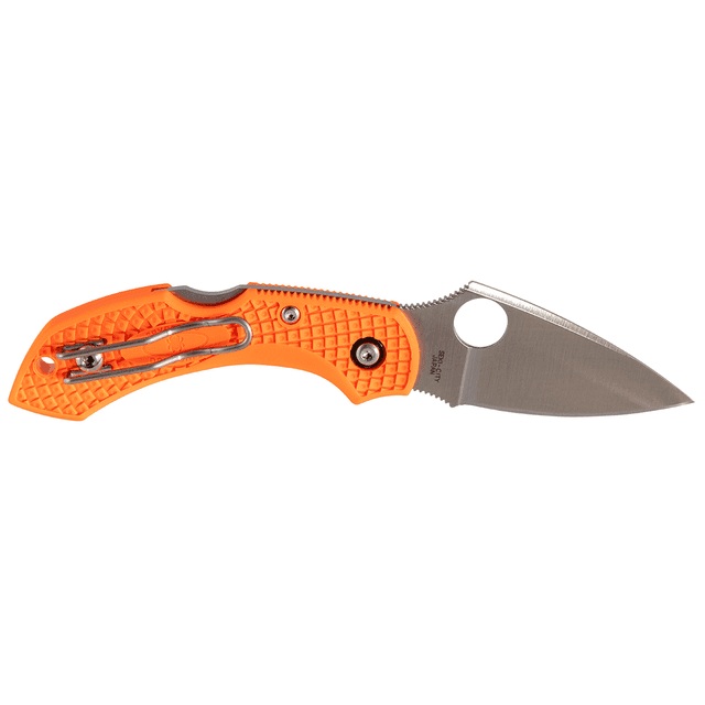 Spyderco C28POR2 Dragonfly 2 Lightweight 2.30" Folding Drop Point Plain VG-10 Stainless Steel Blade/FRN Orange Handle Spyderco C28POR2 Dragonfly 2 Lightweight 2.30" Folding Drop Point Plain VG-10 Stainless Steel Blade/FRN Orange Handle