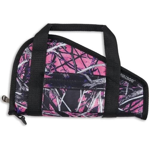 Bulldog BD600MDG Pistol Rug Small Size made of Water-Resistant Nylon with Muddy Girl Finish & Black Trim, Velcro Accessory Pocket, Thick 1.75" Soft Padding & Full-Length Zipper 12"x 6" Interior Dimensions Bulldog BD600MDG Pistol Rug Small Size made of Water-Resistant Nylon with Muddy Girl Finish & Black Trim, Velcro Accessory Pocket, Thick 1.75" Soft Padding & Full-Length Zipper 12"x 6" Interior Dimensions