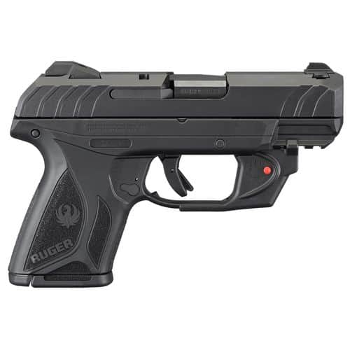 Ruger 3830 Security-9 Compact 9mm Luger 3.42" 10+1 Black Black Oxide Steel Slide Textured Black Polymer Grip Viridian E-Series Red Laser Ruger 3830 Security-9 Compact 9mm Luger 3.42" 10+1 Black Black Oxide Steel Slide Textured Black Polymer Grip Viridian E-Series Red Laser